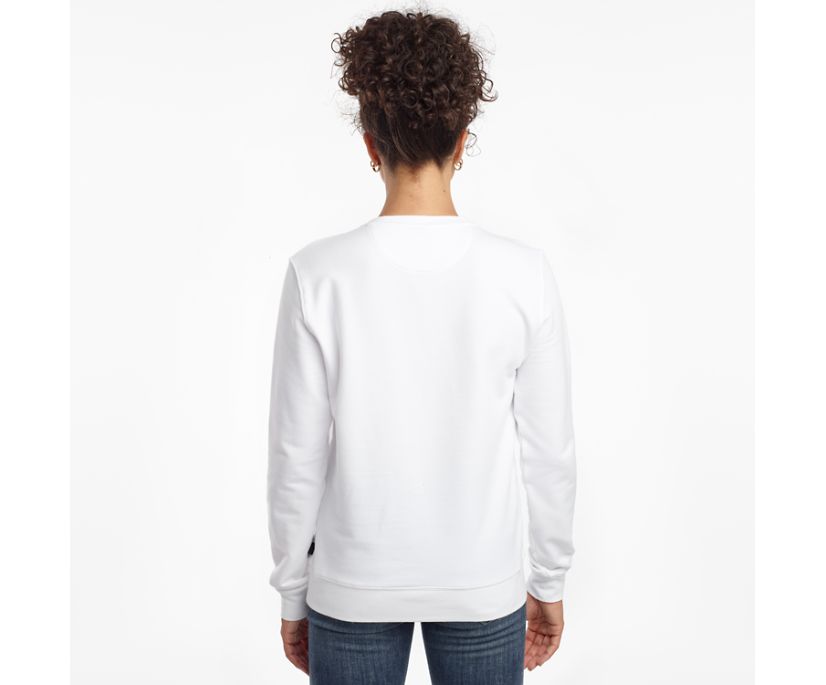 Saucony Rested Crewneck Women's Shirts White | Canada 282CTVE